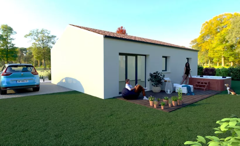 Image Projet de construction d'une maison 70 m² avec terrain à FERRIERES (17)