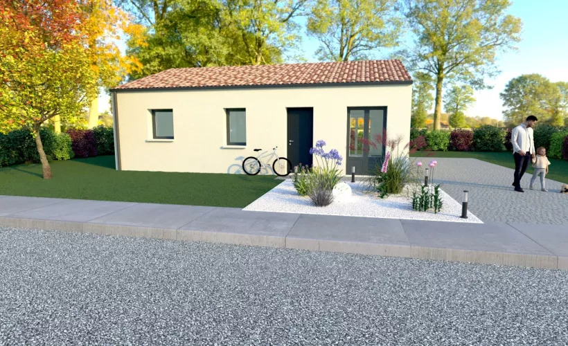 Image Projet de construction d'une maison 70 m² avec terrain à SAINT-DENIS-DU-PIN (17)