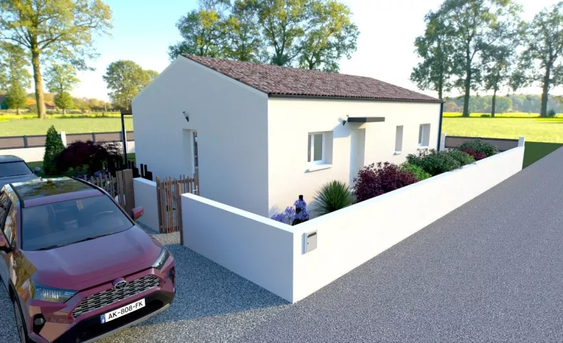 Image Projet de construction d'une maison 80 m² avec terrain à 10 min de COGNAC (16)
