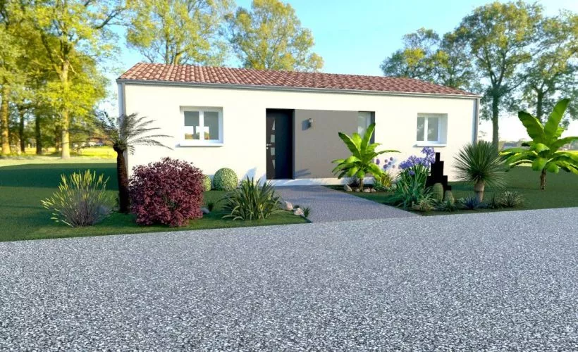 Image Projet de construction d'une maison 80.1 m² avec terrain à SAINTE-HERMINE (85)