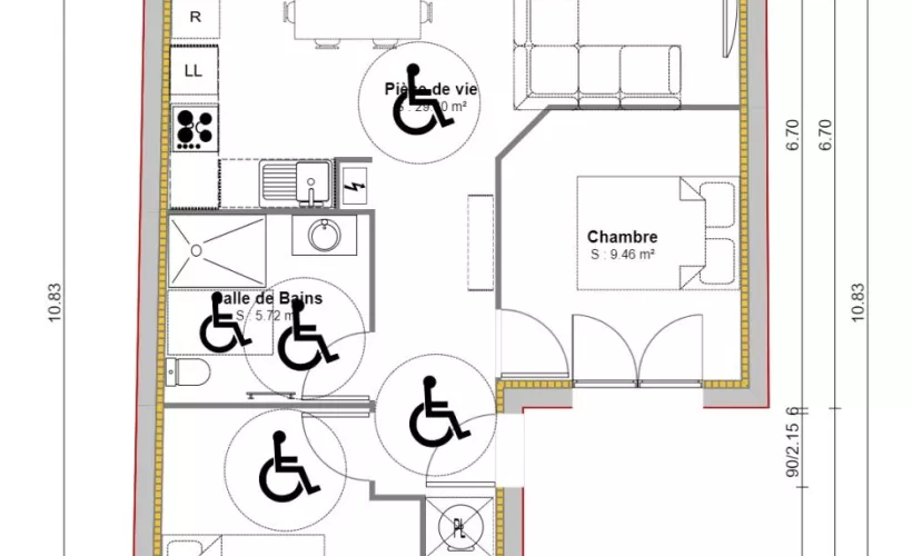 Image Projet de construction d'une maison 57 m² avec terrain à VENDRENNES (85)