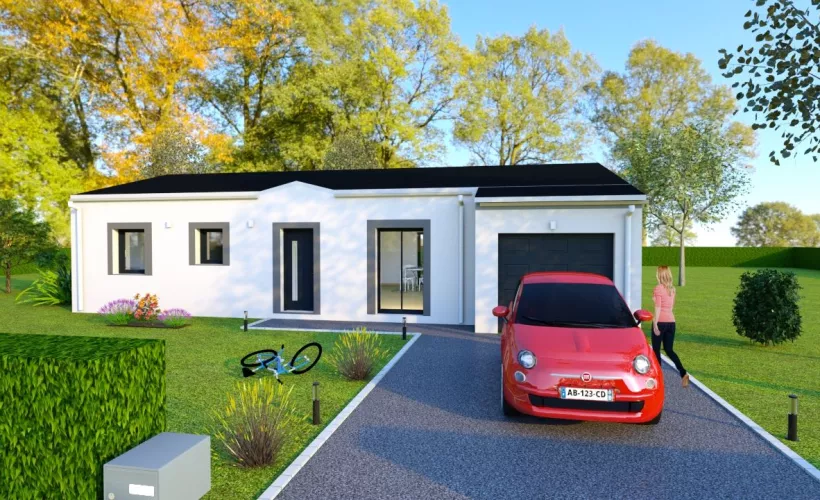 Image Projet de construction d'une maison 90 m² avec terrain à PUYRAVAULT (85)