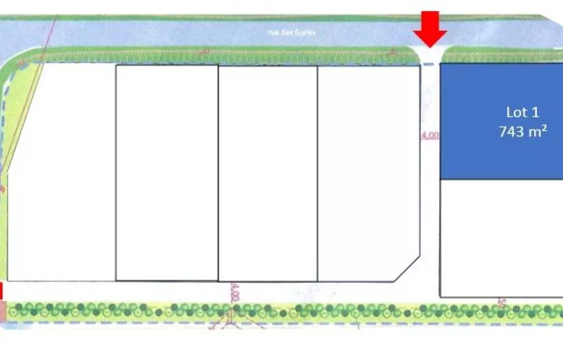 Image Terrain à bâtir de 743 m² à COULONGES (17)