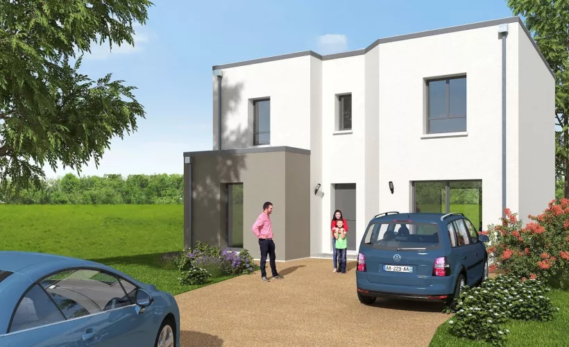 Image Maison de 130 m² sur un terrain de 395 m² à CHAILLY-EN-BIERE (77)