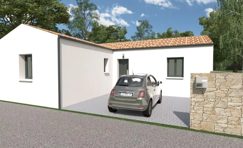 Image Projet de construction d'une maison 85 m² avec terrain à SAINT-ROGATIEN (17)