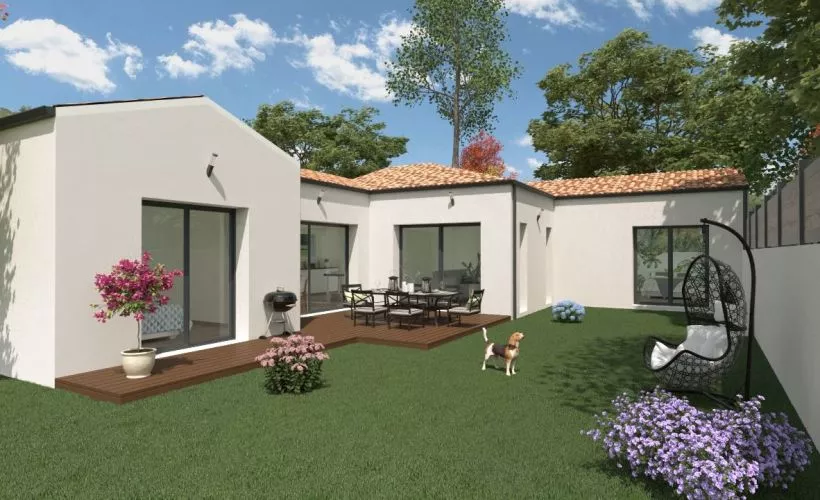 Image Projet de construction d'une maison 113 m² avec terrain à L'HOUMEAU (17)