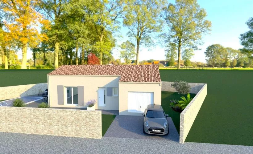 Image Projet de construction d'une maison 91 m² avec terrain à SAINT-PALAIS-SUR-MER (17)