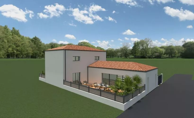 Image Projet de construction d'une maison 154.28 m² avec terrain à SALLES-SUR-MER (17)