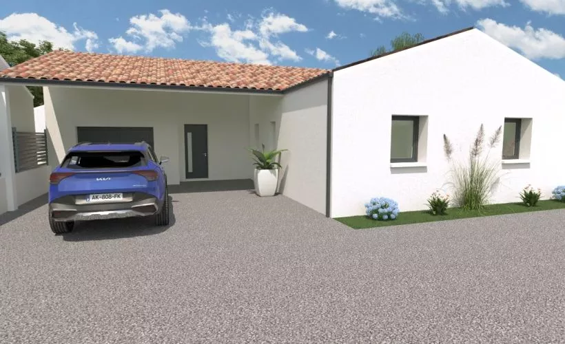 Image Projet de construction d'une maison 102 m² avec terrain à LE GUA (17)