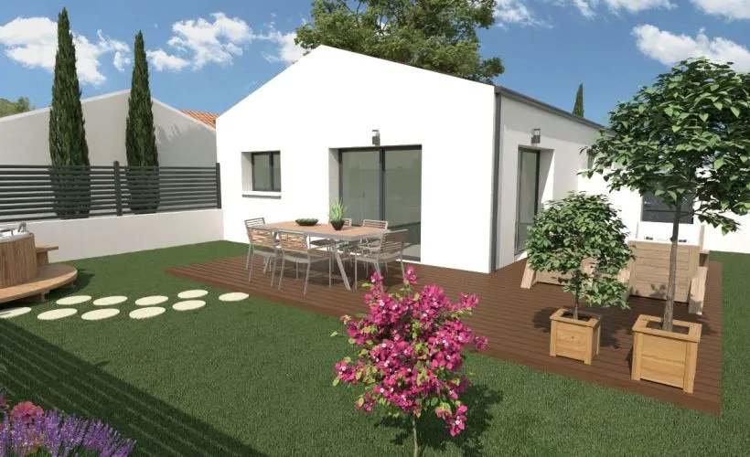 Image Projet de construction d'une maison 88 m² avec terrain à LA JARRIE (17)