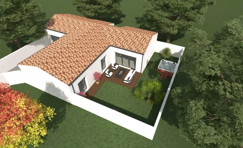 Image Projet de construction d'une maison 90 m² avec terrain à MONTROY (17)