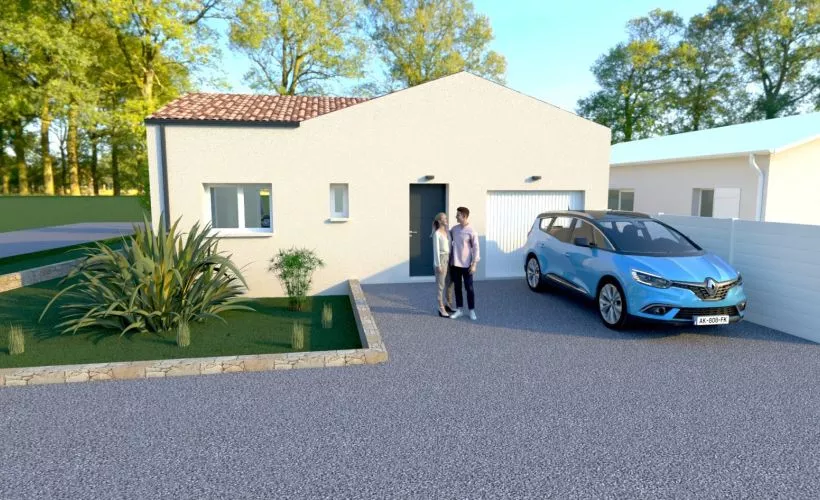 Image Terrain à bâtir de 428 m² à LA CHAPELLE-DES-POTS (17)