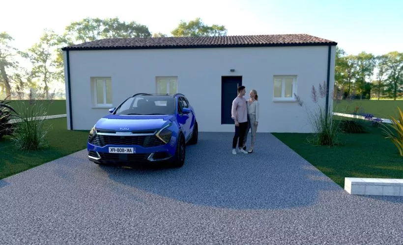 Image Terrain à bâtir de 600 m² à BALANZAC (17)