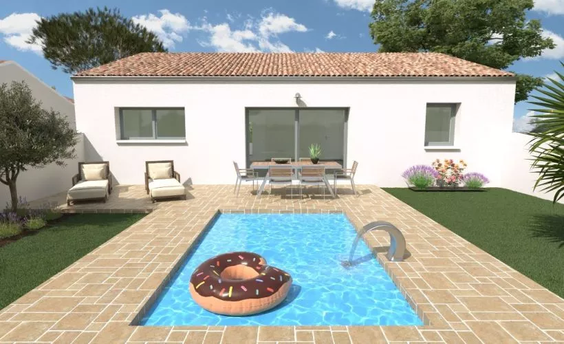 Image Projet de construction d'une maison 3 chambres avec terrain à VERINES (17)