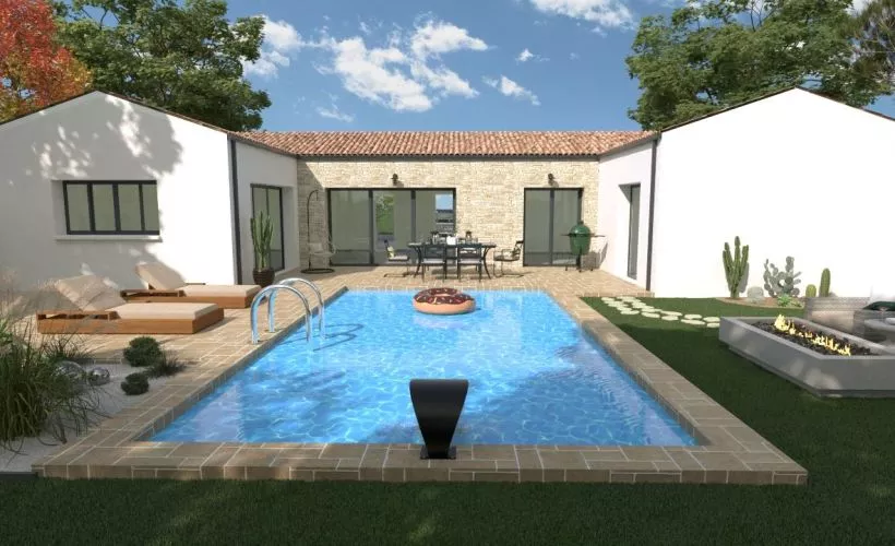 Image Projet de construction d'une maison contemporaine avec terrain à DOMPIERRE-SUR-MER (17)