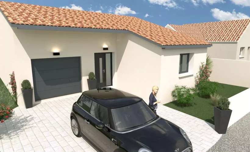 Image Projet de construction d'une maison 75 m² avec terrain à VERINES (17)