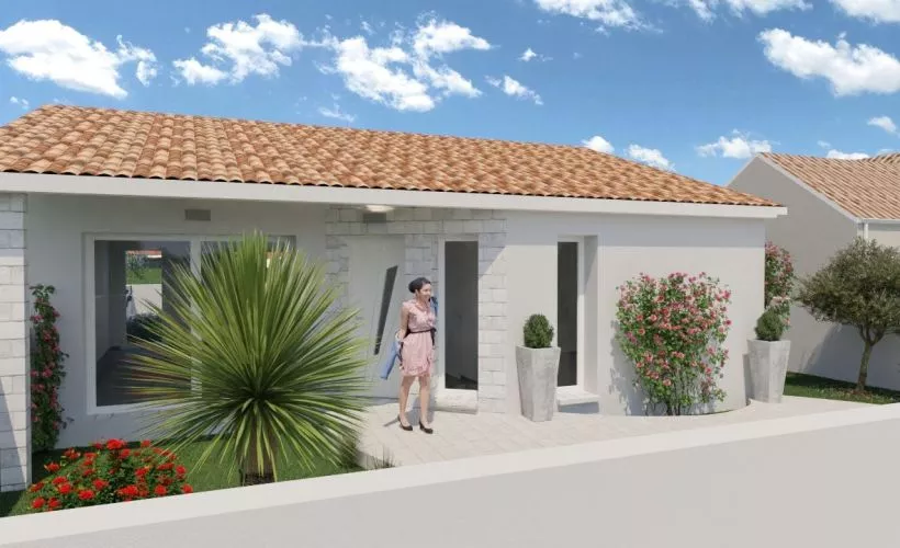 Image Projet de construction d'une maison 60 m² avec terrain à VERINES (17)