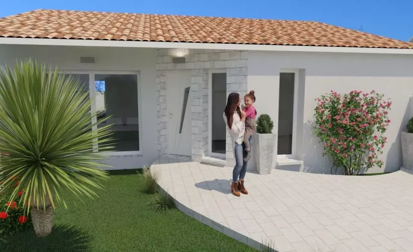 Image Projet de construction d'une maison 90 m² avec terrain à VILLEDOUX (17)