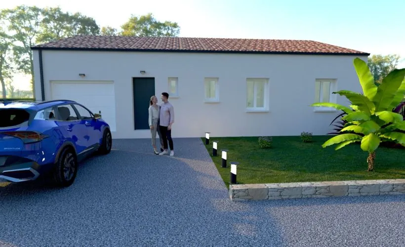 Image Projet de construction d'une maison 98 m² avec terrain à CONFOLENS (16)