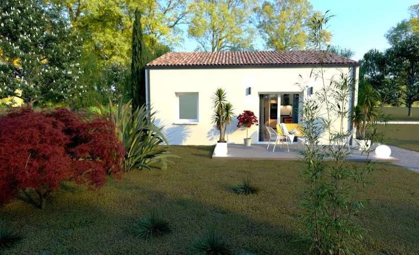 Image Projet de construction d'une maison 51 m² avec terrain à TOUVRE (16)