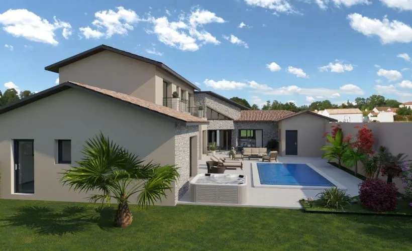 Image Projet de construction d'une maison 166 m² avec terrain à BALLON (17)