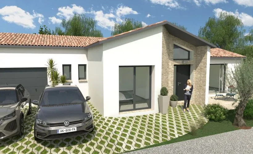 Image Projet de construction d'une maison 110 m² avec terrain à SAINTE-SOULLE (17)