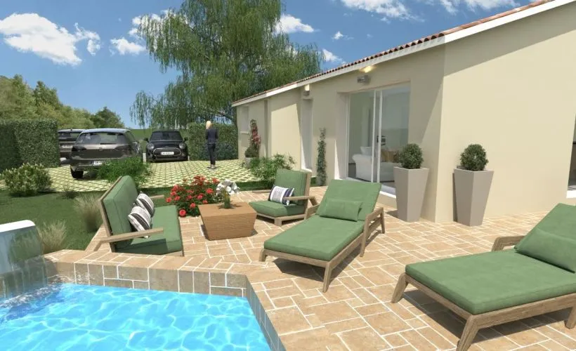 Image Projet de construction d'une maison 80 m² avec terrain à VILLEDOUX (17)