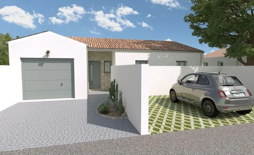 Image Projet de construction d'une maison 3 chambres avec terrain à SAINTE-SOULLE (17)