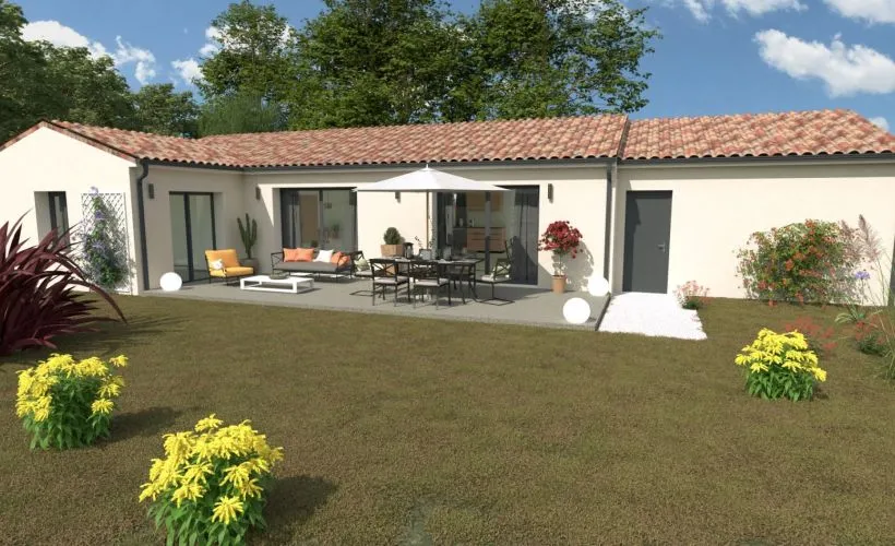 Image Projet de construction d'une maison 108 m² avec terrain à GOND-PONTOUVRE (16)