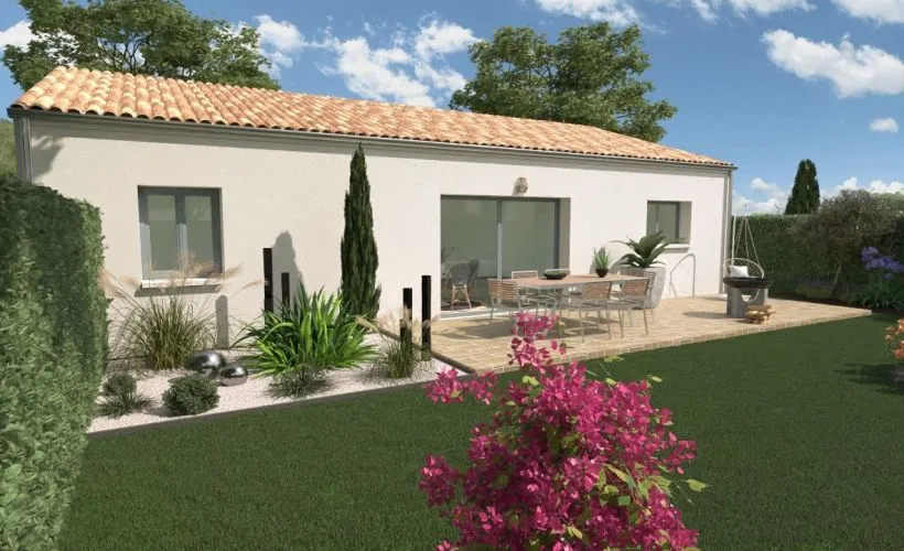 Image Projet de construction d'une maison 90 m² avec terrain à LE THOU (17)