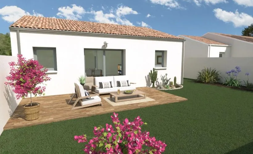 Image Projet de construction d'une maison 60 m² avec terrain à CHADENAC (17)