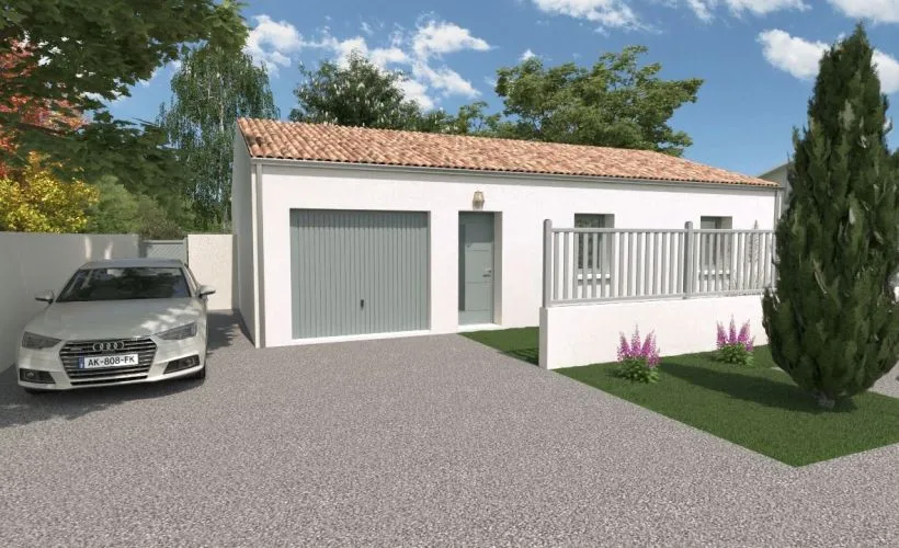 Image Projet de construction d'une maison 70 m² avec terrain à NIEULLE-SUR-SEUDRE (17)