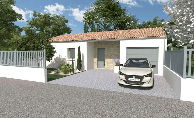 Image Projet de construction d'une maison 90 m² avec terrain à SAINT-GEORGES-DES-COTEAUX (17)