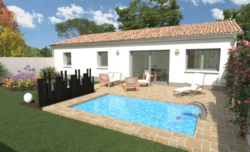 Image Projet de construction d'une maison 86 m² avec terrain à MONTROY (17)