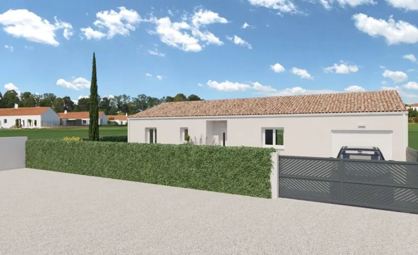 Image Projet de construction d'une maison 87 m² avec terrain à BOIS (17)