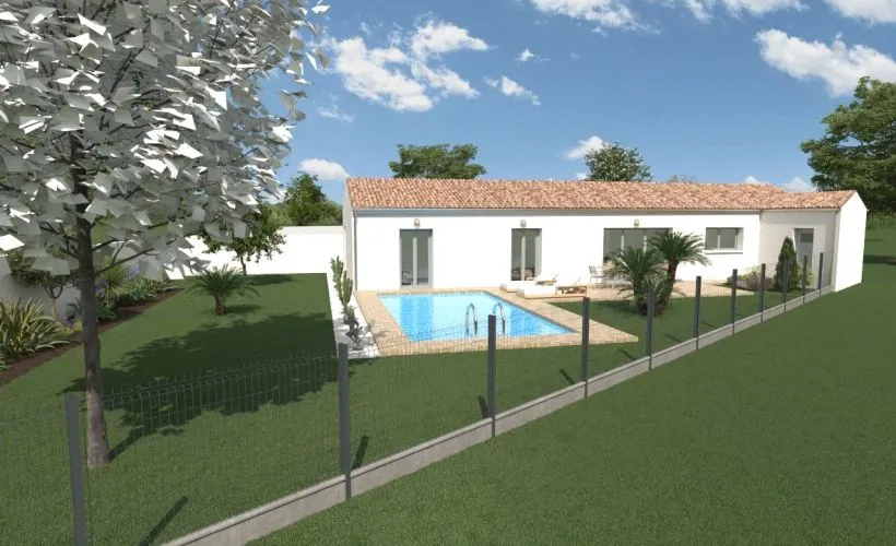 Image Projet de construction d'une maison 103 m² avec terrain à ARDILLIERES (17)