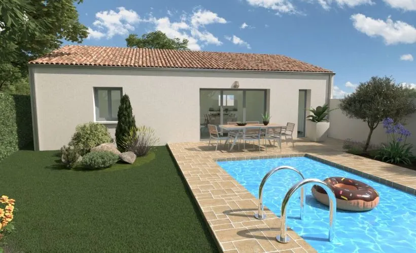 Image Projet de construction d'une maison 90 m² avec terrain à SAINTE-SOULLE (17)