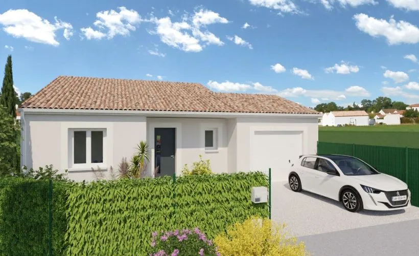 Image Projet de construction d'une maison 75 m² avec terrain à SEMUSSAC (17)