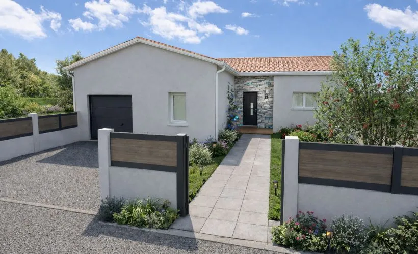 Image Projet de construction d'une maison 94 m² avec terrain à MEDIS (17)