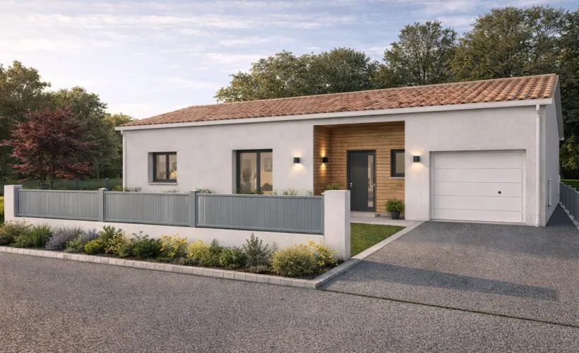Image Projet de construction d'une maison 88.83 m² avec terrain à PISANY (17)
