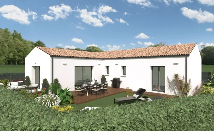 Image Projet de construction d'une maison 98 m² avec terrain à BALANZAC (17)