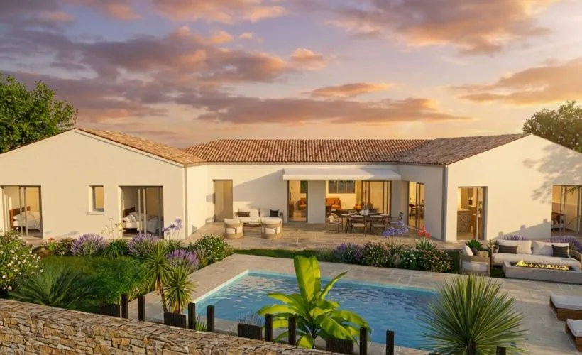 Image Projet de construction d'une maison 140 m² avec terrain à PUILBOREAU (17)