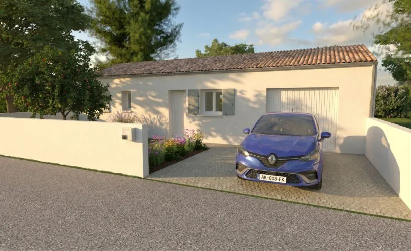 Image Projet de construction d'une maison 60 m² avec terrain à ANGLIERS (17)