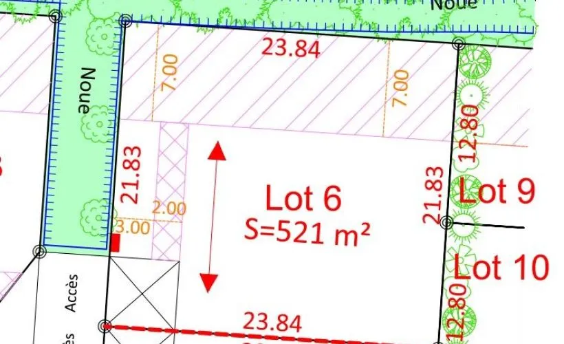 Image Terrain à bâtir de 541 m² à GREZAC (17)