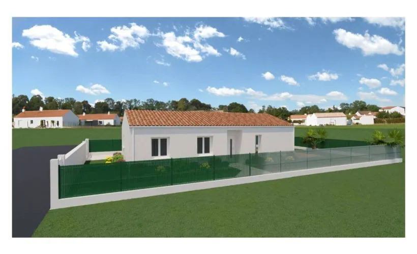 Image Projet de construction d'une maison 88.5 m² avec terrain à ETAULES (17)