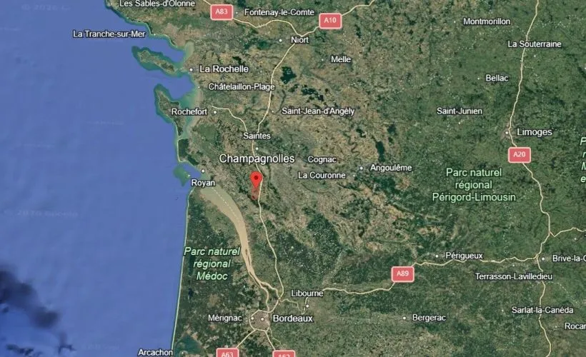 Image Terrain à bâtir de 1500 m² à CHAMPAGNOLLES (17)