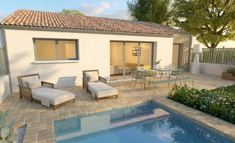 Image Projet de construction d'une maison 95 m² avec terrain à SAINTE-SOULLE (17)