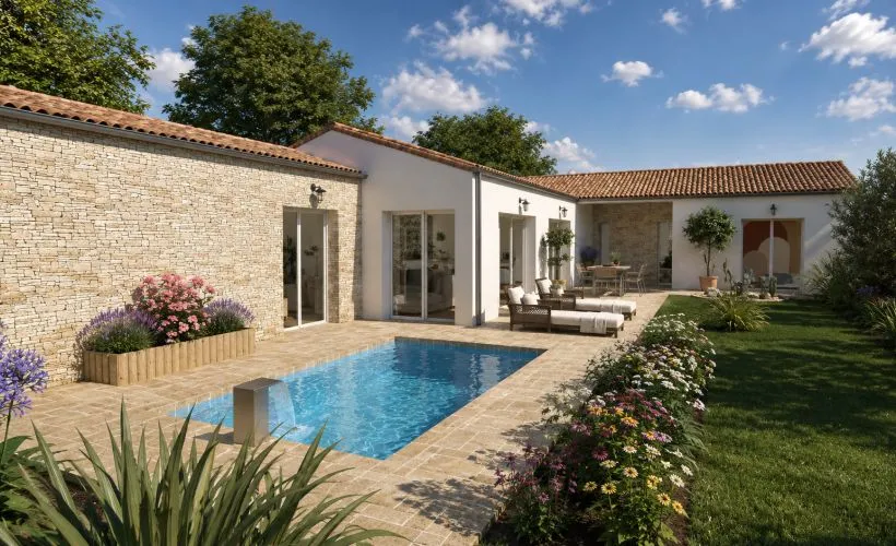 Image Un projet d'exception d'une maison sur un terrain coup de cœur de 600 m²