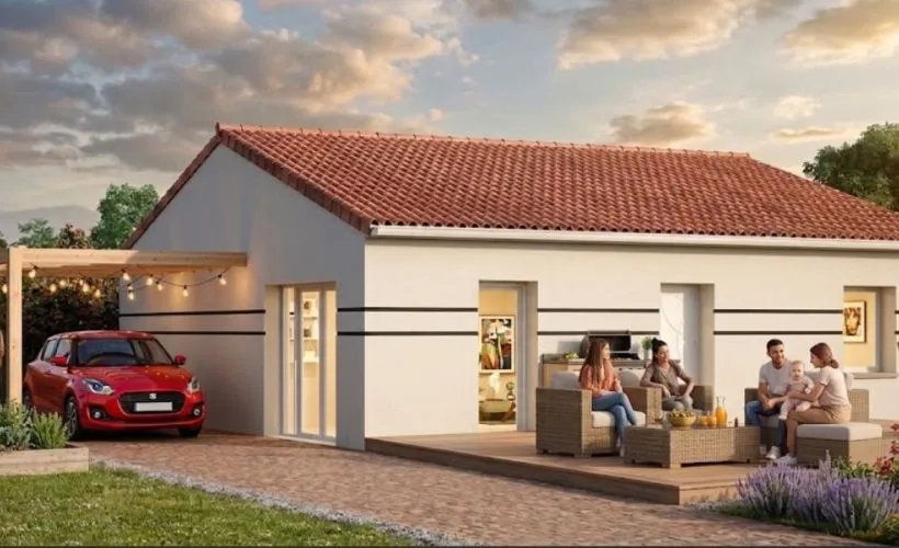 Image Projet de construction d'une maison 80 m² avec terrain à TESSON (17)