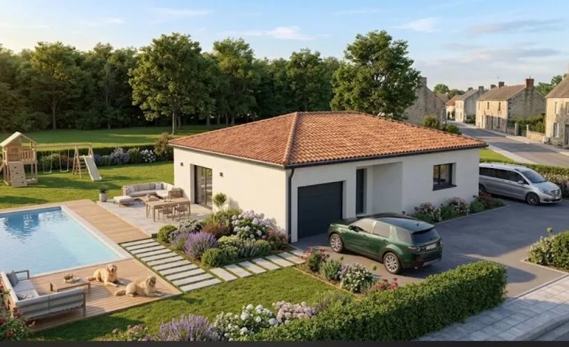 Image Projet de construction d'une maison 93 m² avec terrain à LA CHAPELLE-DES-POTS (17)